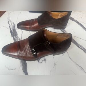Magnanni Size 13 Brown Double Strap Oxford.